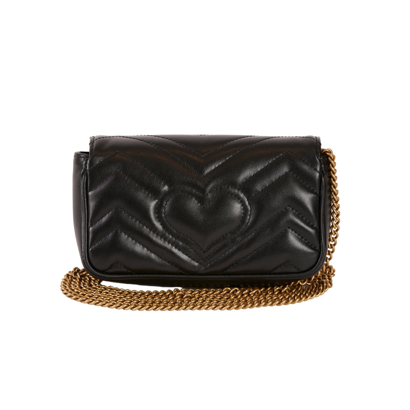Gucci Marmont Super Mini Crossbody Black