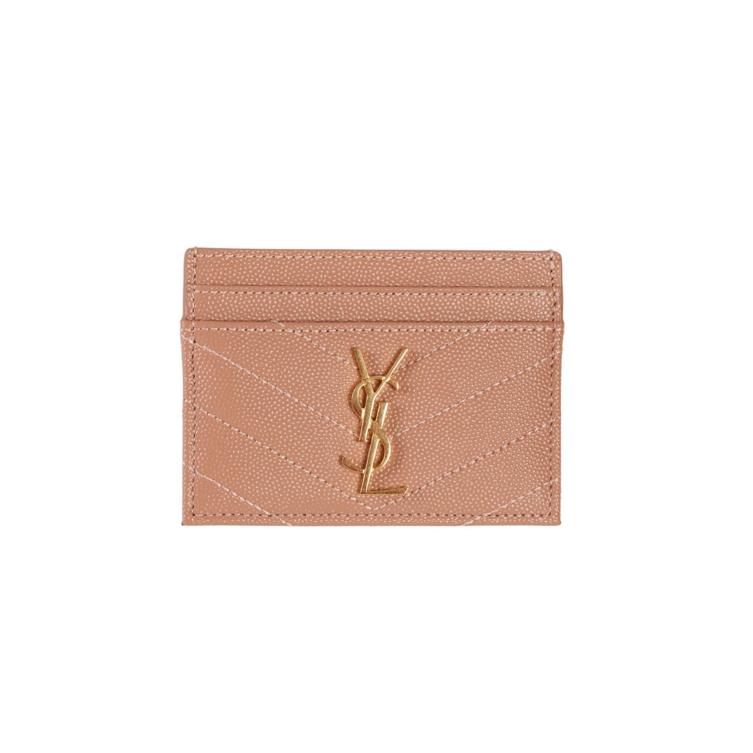 YSL Cassandre Card Case Blush