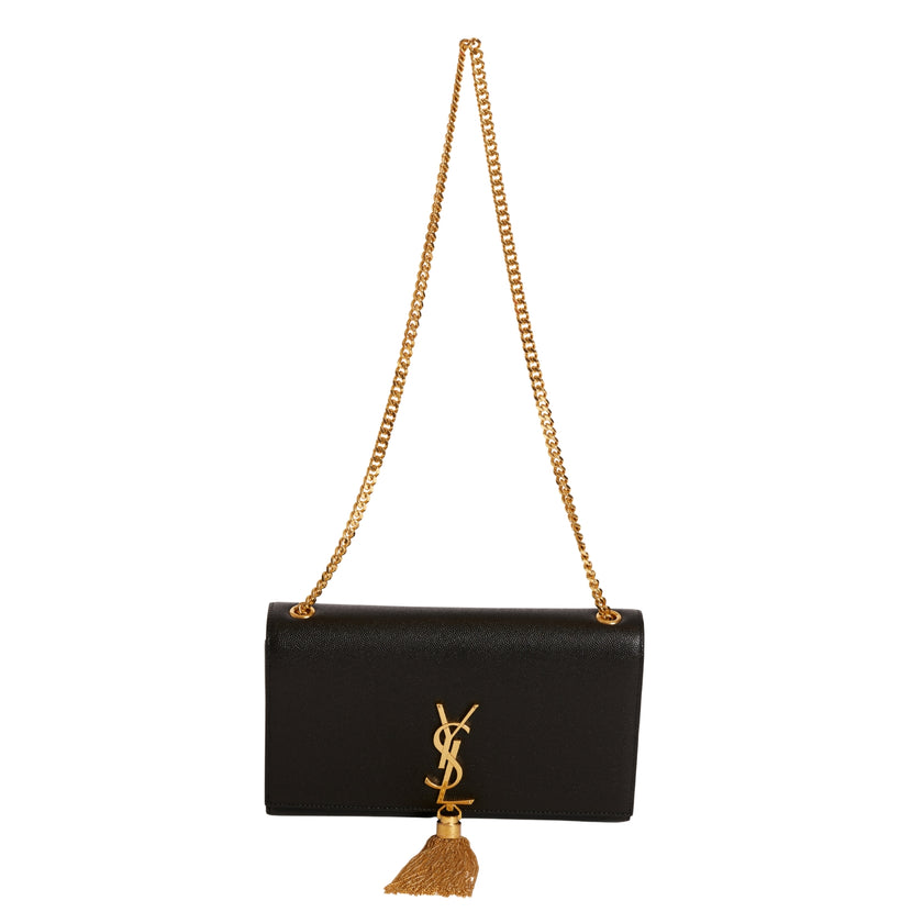 YSL Kate Medium Tassel Black