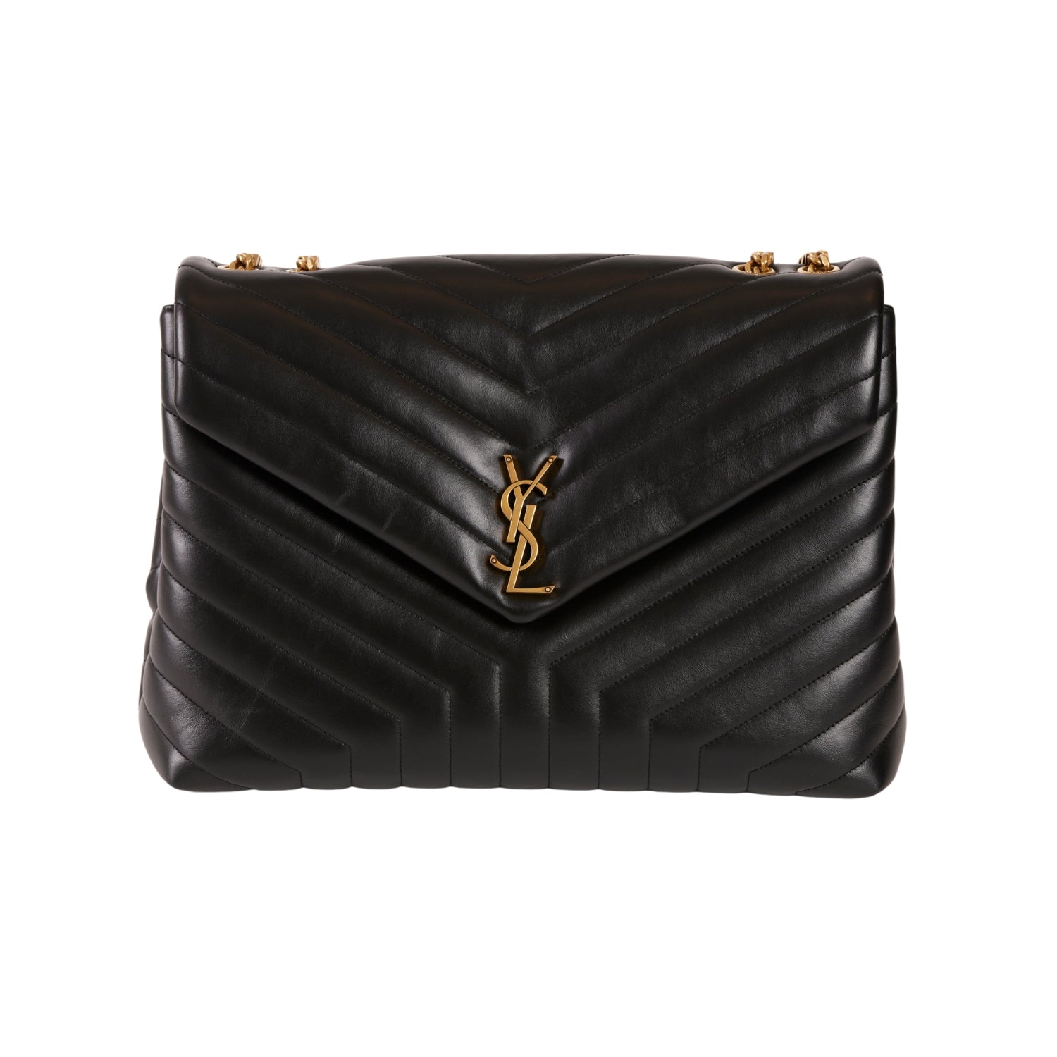 YSL Loulou Large Black GHW