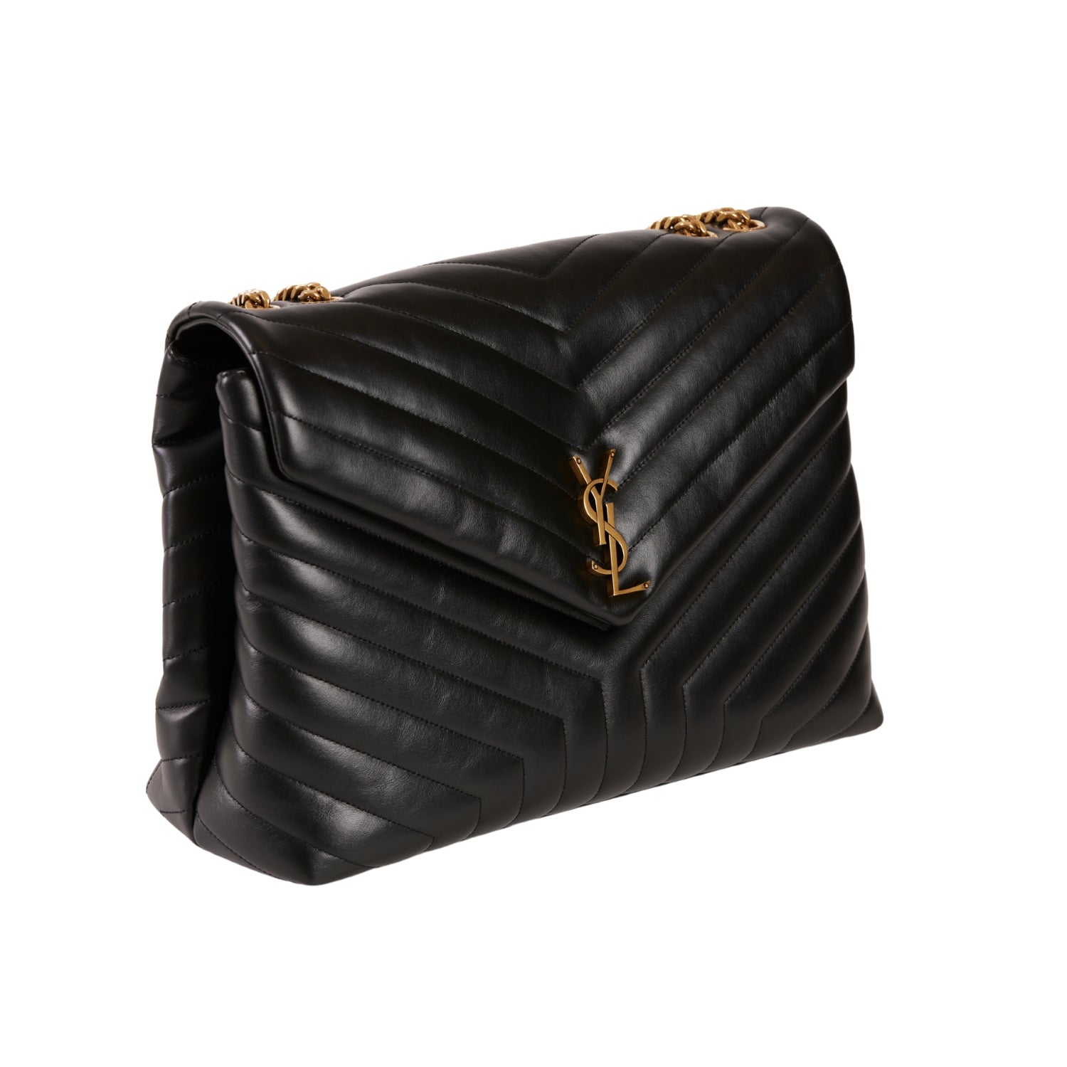 YSL Loulou Large Black GHW