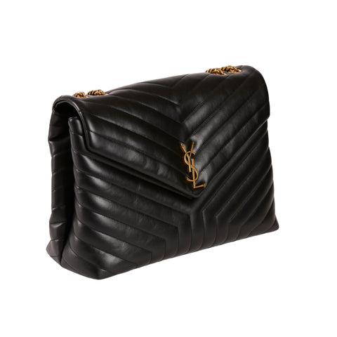 YSL Loulou Large Black GHW