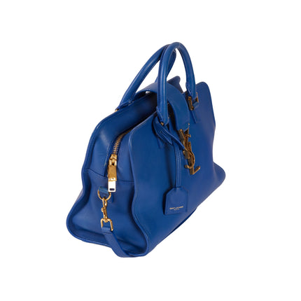 YSL Paris Baby Cabas Leather Blue