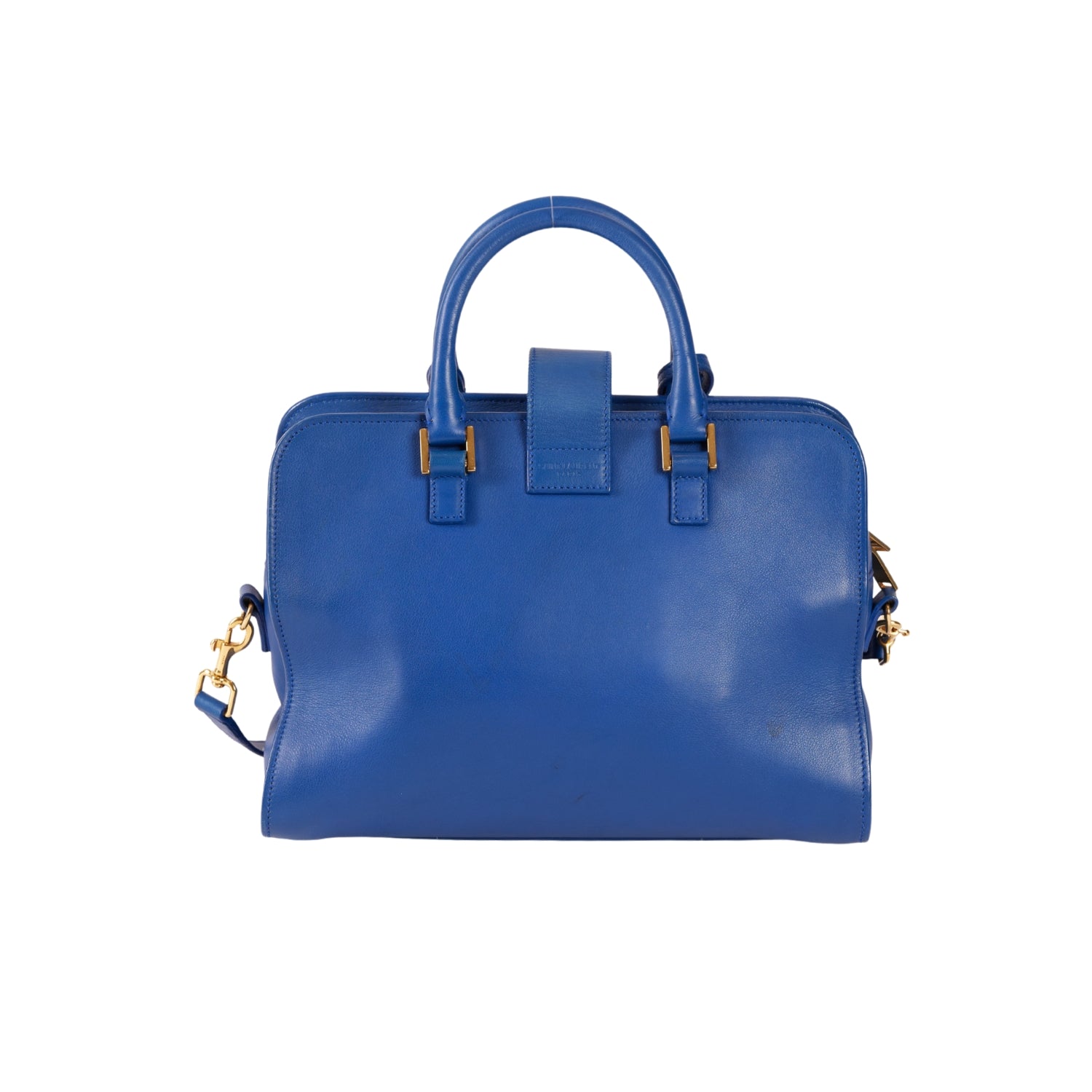 YSL Paris Baby Cabas Leather Blue