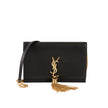 YSL Paris Kate Leather Chain Wallet Black