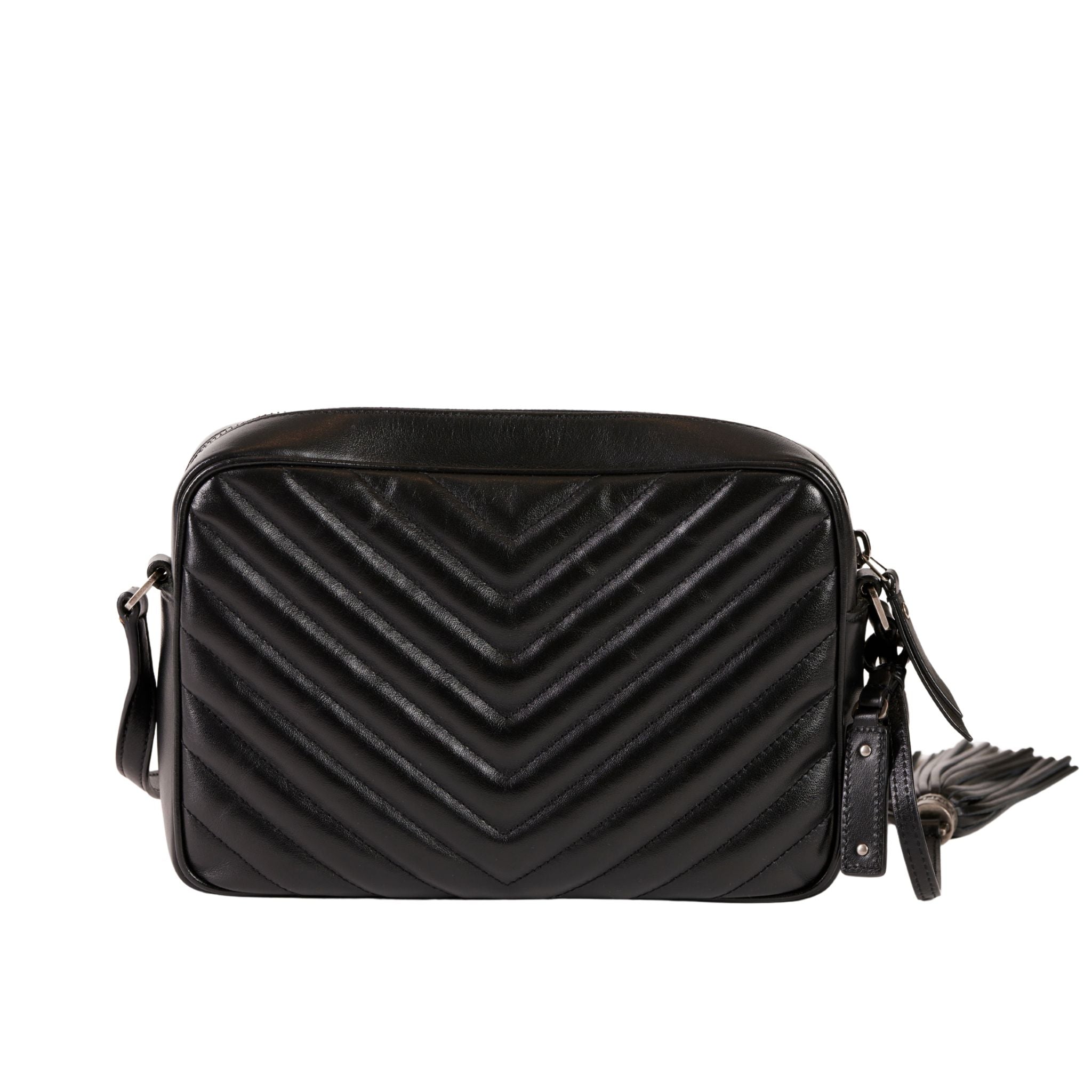 YSL Paris Lou Camera Shoulder Bag Black