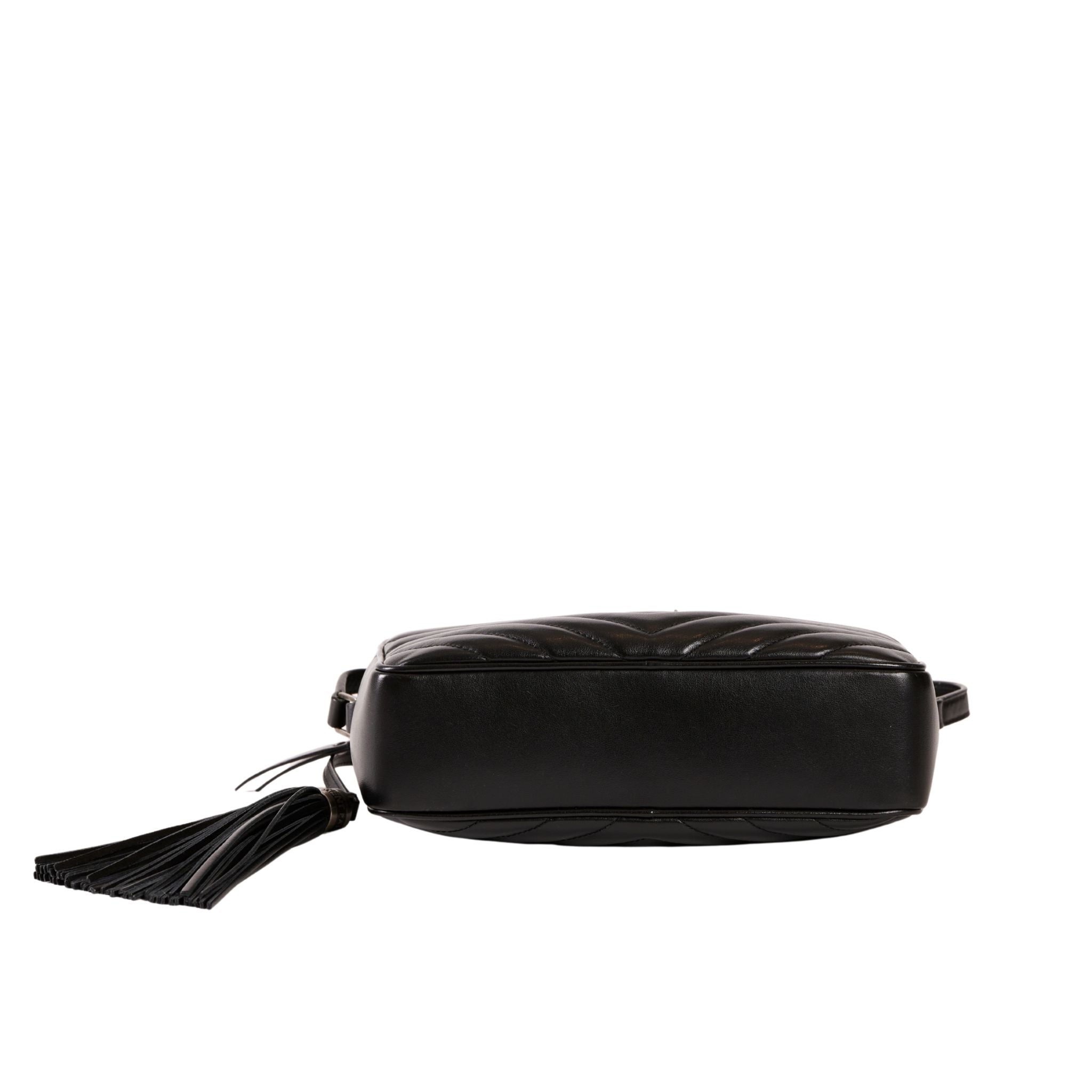 YSL Paris Lou Camera Shoulder Bag Black