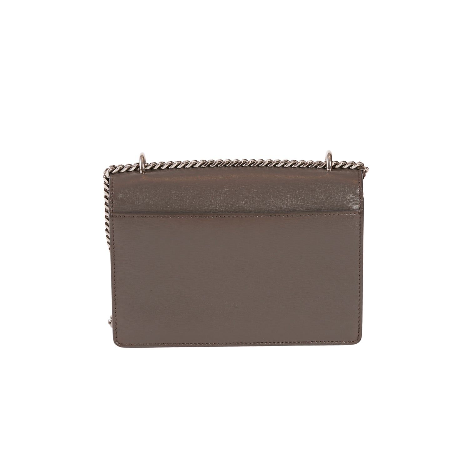 YSL Paris Sunset Leather Shoulder Bag Gray
