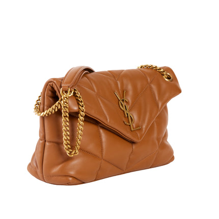 YSL Puffer Small Cognac