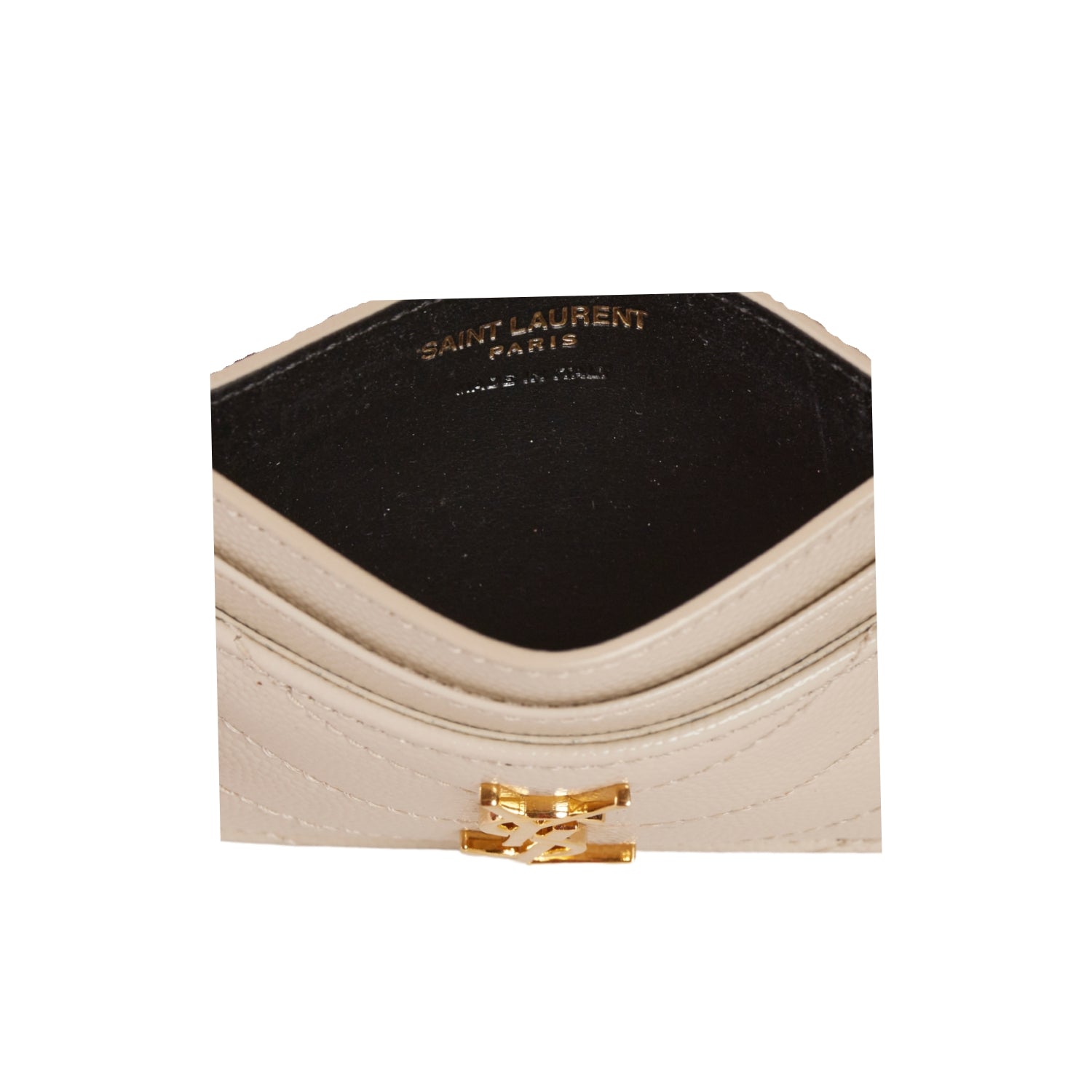 YSL Uptown Pouch Vintage Blanc